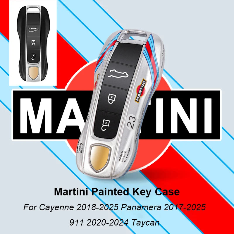 Car Remote Key Cover Racing style For Porsche Cayenne Panamera Cayman Macan Boxster 971 9YA 718 911 Racing Keyless Hard Case
