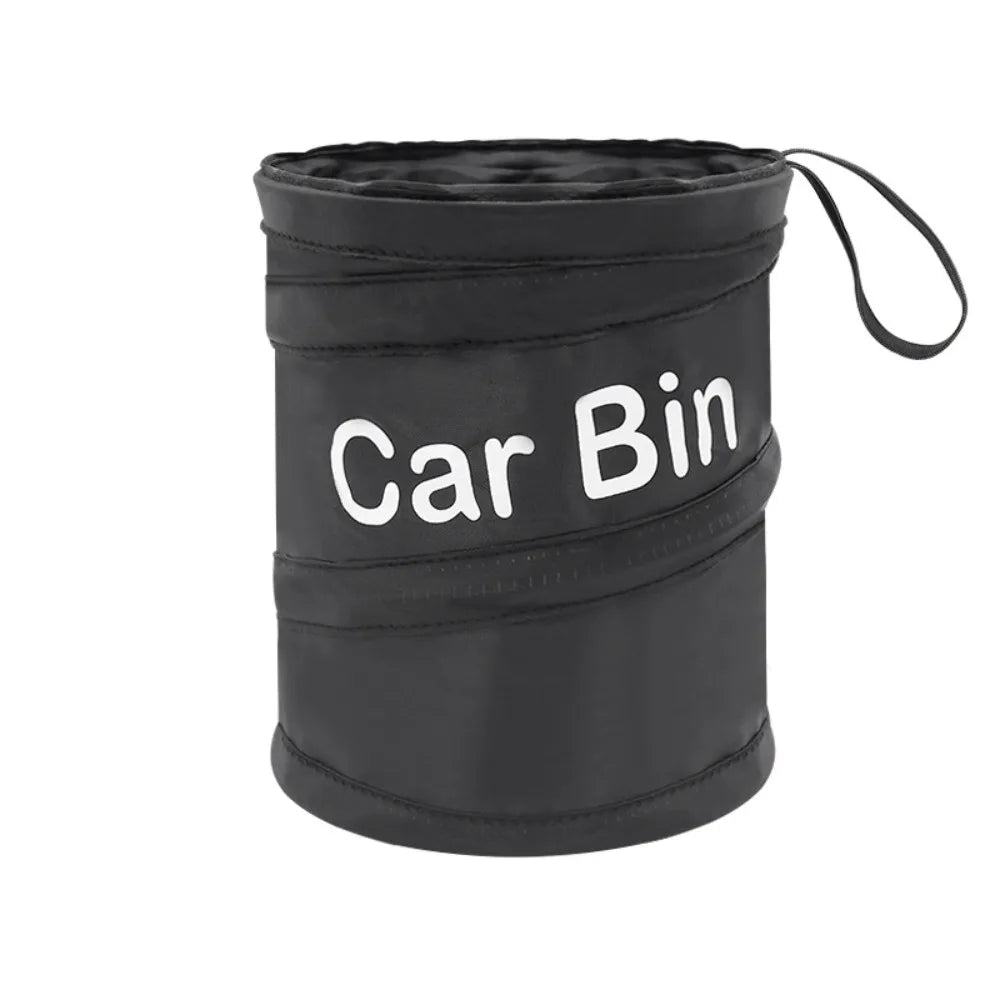 Black Car Trash Can Pack Bag Waterproof Car Trash Bag for Little Leak Proof Car Cooler Bag Car Garbage Bag with Side Pocket