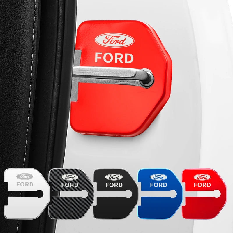 Car Styling Stickers Accessories Door Lock Waterproof Rust Cover Case For Ford Focus Fiesta Ranger Mondeo Kuga Escape Ecosport