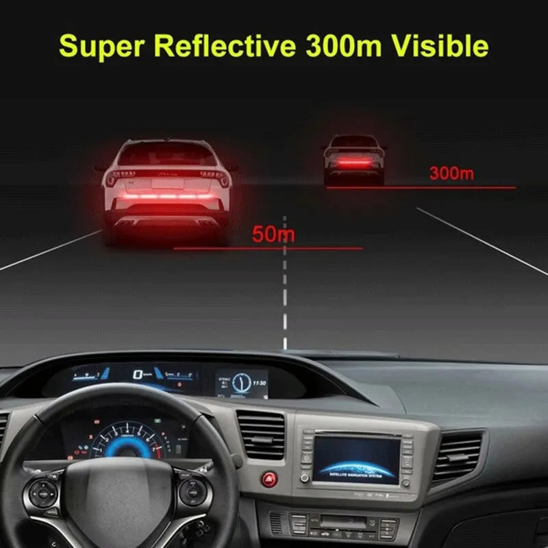 Car Strong Reflective Sticker Automobile Trunk Warning Safety Tape Anti Collision Night Warning Reflective Tape Auto Accessories