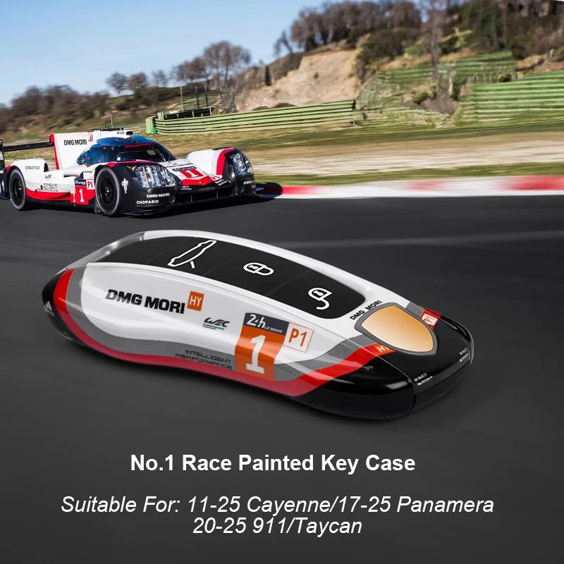 Car Remote Key Cover Racing style For Porsche Cayenne Panamera Cayman Macan Boxster 971 9YA 718 911 Racing Keyless Hard Case