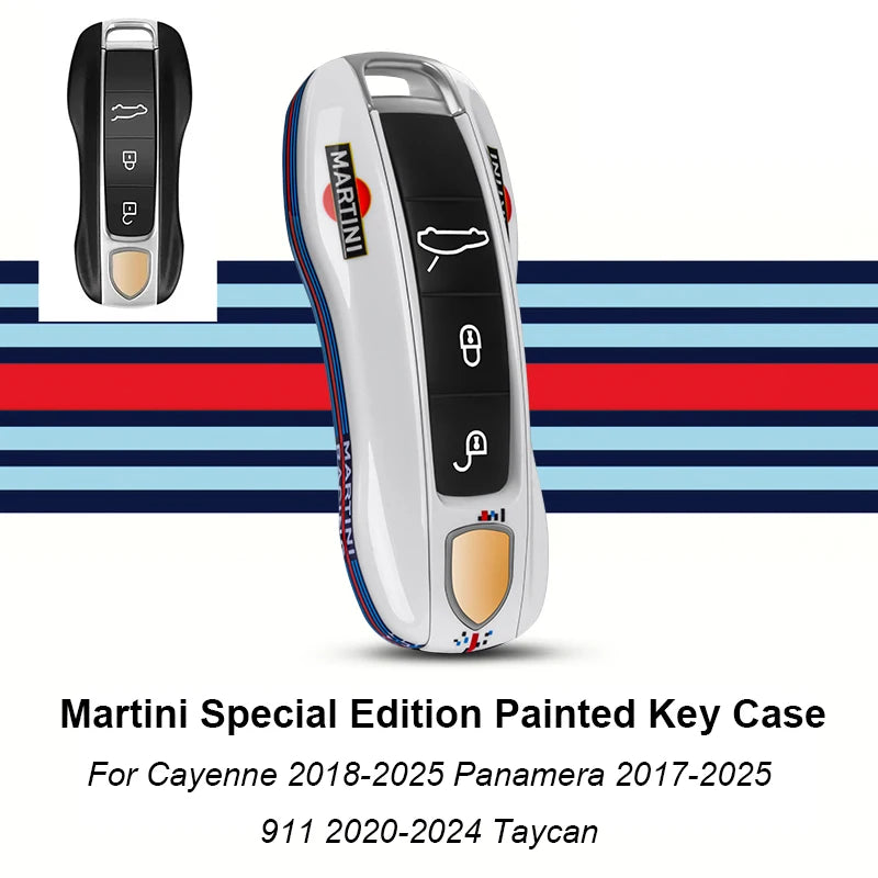 Car Remote Key Cover Racing style For Porsche Cayenne Panamera Cayman Macan Boxster 971 9YA 718 911 Racing Keyless Hard Case