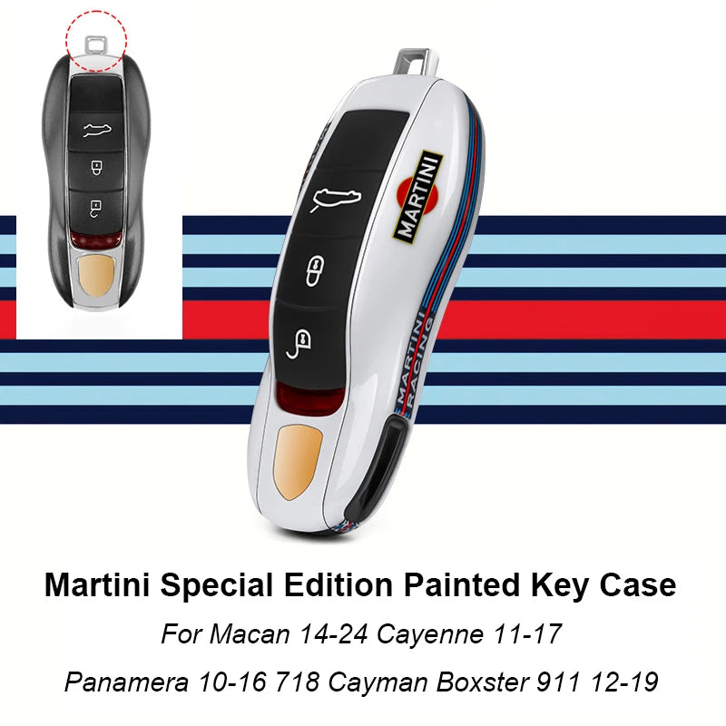 Car Remote Key Cover Racing style For Porsche Cayenne Panamera Cayman Macan Boxster 971 9YA 718 911 Racing Keyless Hard Case