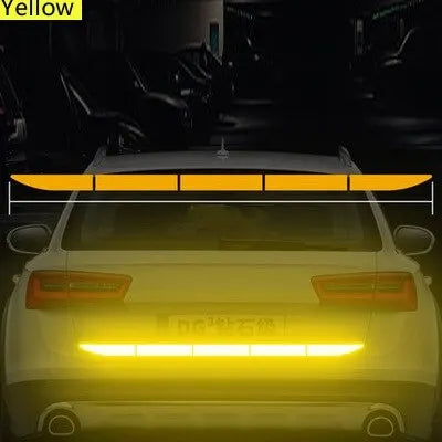 Car Strong Reflective Sticker Automobile Trunk Warning Safety Tape Anti Collision Night Warning Reflective Tape Auto Accessories